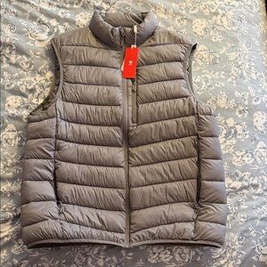 Men's Gray Puffer Vest